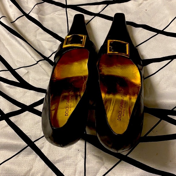 Dolce&Gabbana Red Soles Timeless Italian Gold Logo Red Shoes Made in Italy 🇮🇹 - Picture 8 of 12